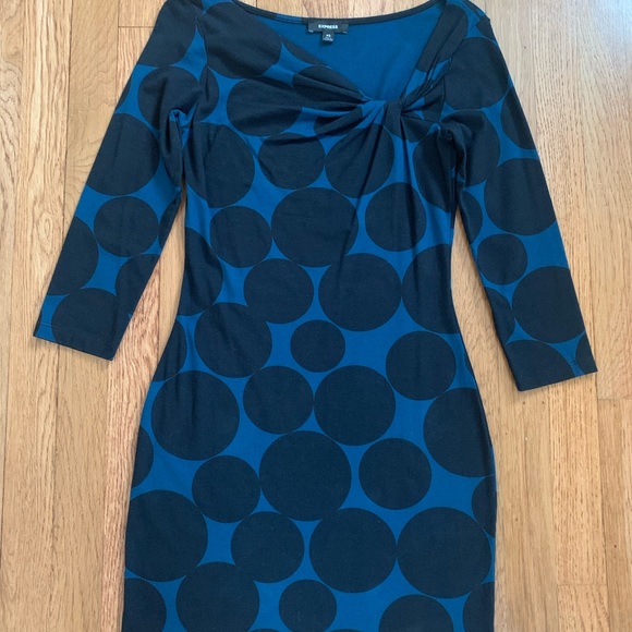 Express Navy / Black Dress - Picture 4 of 4